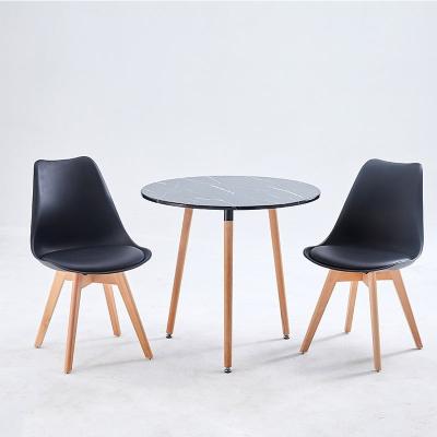 China Ergonomic Comfortable Wooden Leg Luxury Design Dining Chair With Wooden Leg Dining Chair for sale