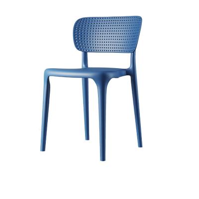 China Wholesale Stackable Mesh Leisure Plastic Dining Chair PP Backrest Plastic Injection Mold Dining Chair for sale