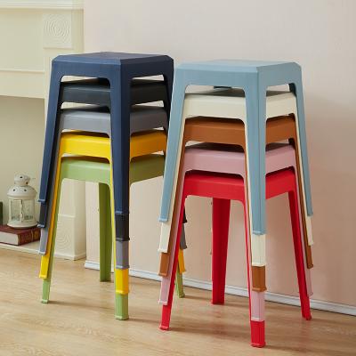 China Factory Price Wholesale Stackable Living Room Portable With Modern Design Plastic Stool Chairs for sale