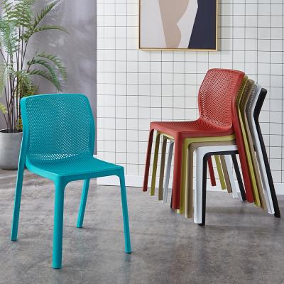 China Luxury Home Furniture Design Dining Chairs High Quality Stackable Plastic Dining Chair for sale