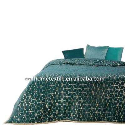 China Machine Made Washable Chinese Velvet Quilting Soft Velvet Comforter Queen Size Quilts Design Hot Selling for sale