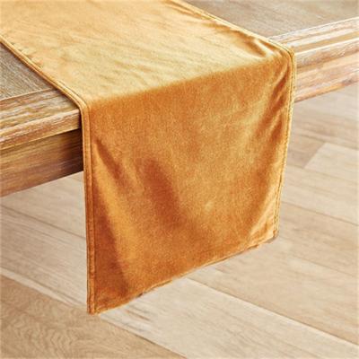 China Pure Solid Color Table Runner 220 GSM Holland Velvet Table Runner For Home Hotel Decoration for sale