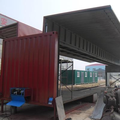 China Office and Accommodation Stackable Easy Assemble Load and Dump Standard Cargo Transport Side or Top 40ft Open Container for sale