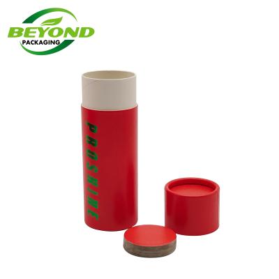 China Biodegradable custom logo printed cosmetic paper packaging tube 250 mm round paper tube with printing paper tube 10 ml for sale