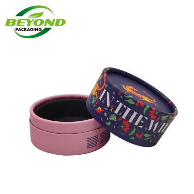 China Recyclable Custom Printed Cardboard Cylinder Biodegradable Container Insert Eva Cosmetic Paper Tube For Jar Bottles for sale