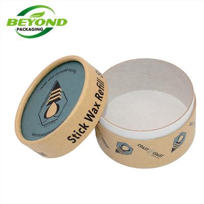 China Recyclable kraft paper cardboard paper tube eco custom printing packaging for solid cosmetics cream jar perfume packaging box for sale