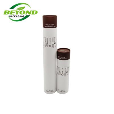 China Recycled Kraft Materials Custom Size Recyclable Cardboard CMYK Printing Cylinder Paper Tube For Poster for sale