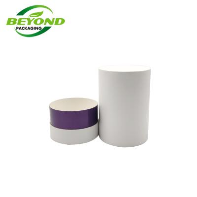 China Recycled Gift Cardboard Tube Materials Paper Tube Biodegradable White Cosmetic Packaging Paper Packaging for sale