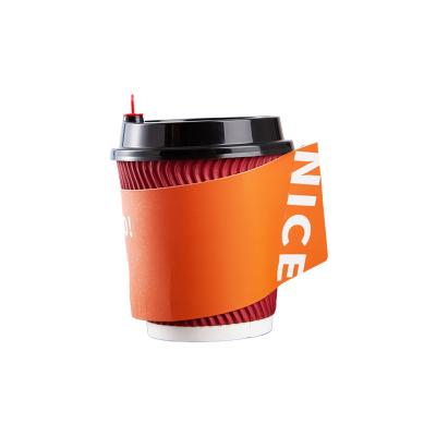 China Factory Direct Sale 2.5oz 4oz 8oz 8 Boz Disposable Biodegradable Coffee Cups Paper Cups Disposable Sleeves With Lids for sale