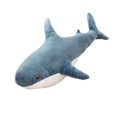 China New 80CM Stuffed Plush Toy Soft Shark Toys Custom Plush Sea Animal for sale