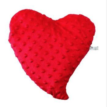 China Red Heart Shaped Stuffed Plush Therapy Heart Warmer Therapy Plush Pillow Soothing Soft Pillow for sale