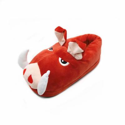 China Customized Plush Wholesale Hot Cartoon Characters Children Anti-slippery Indoor Slippers for sale