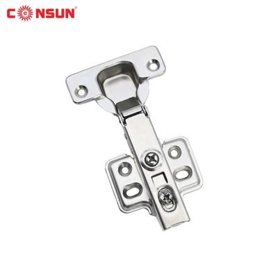 China Furniture Hardware One Way Adjustable Nickel Plated Hydraulic Damping Cabinet Hinges for sale