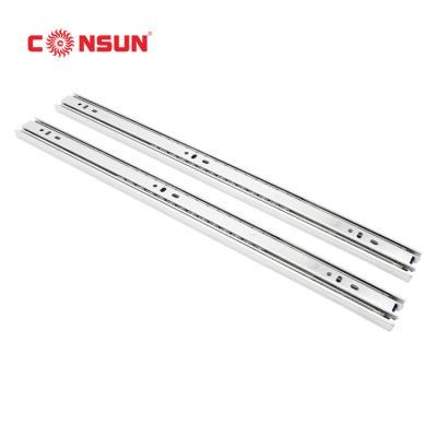 China Modern Furniture S3502 35 Mm Telescopic Drawer Slide Rail Kitchen Drawer Channel Roller for sale