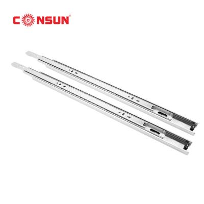 China S3502 CONSUN Industrial Hot Selling Heavy Duty Extension Ball Bearing Slide Desk Drawer Cabinet Runners 35mm Full Enclosure Slides for sale