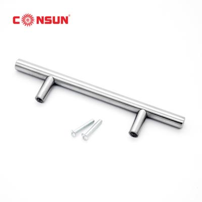 China Contemporary Furniture Accessories T Bar Cabinet Kitchen Stainless Steel Handles for sale