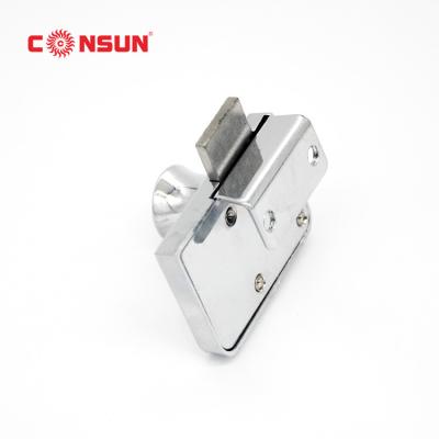 China Simple 409 Modern Zinc Alloy Glass Cabinet Lock Furniture Lock Hardware Fittings for sale