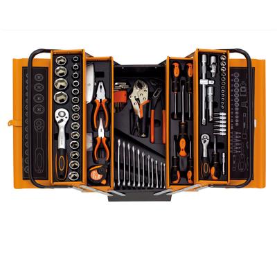 China Beautiful Appearance Foldable 85 Pcs Drill Machine Hand Auto Repair Tool Kits Box With Tools for sale