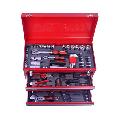 China Beautiful Appearance Factory OEM 2 Drawers 103 Pcs Bicycle Germany Mechanical Tongs Battery Box Cake Decorating Supplies Tool Kit for sale