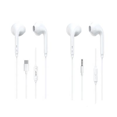 China YA02 3.5mm/Type-C Earphone Music Call Control Headset Remote Earphone Wired Headsets Earbuds for sale