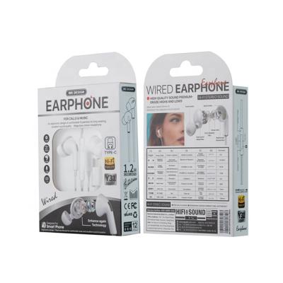 China In-ear 1.2M Type-C / 3.5mm / Iph Headphones Wired Earphone Stereo 3.5mm In-ear Wired Headphones for sale