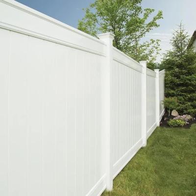 China JIAHE China Supplier Custom Viable Privacy Gray White PVC Garden Fence For Sale for sale