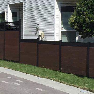 China Artificial Custom Sizes Easily Assembled Easy To Assemble Decor Wpc Plastic Wood Composite Fence Kit for sale