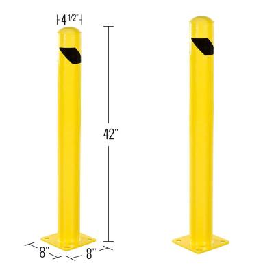 China Dismountable Roadway Security Temporary Safety Postal Road Road Traffic Parking Barrier Steel Bollard for sale