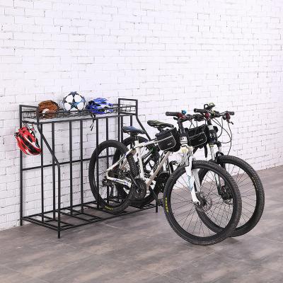 China JIAHE Durable Heavy Duty Garage Cage Storage Powder Coated Metal Bicycle Rack Rack Steel Floor Parking 4 Bike Rack for sale