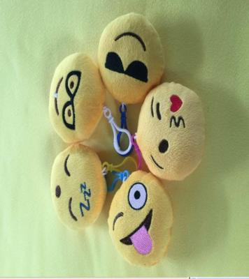 China Emoji  Stuffed Plush Toy KEY CHAIN Emoticon Yellow Soft Cushion for sale