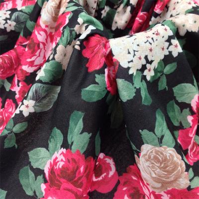 China Anti-Static 95% Polyester 5% spandex knitted Polyester elastic fabric custom printed DTY fabric 140gsm digital printed fabric for sale