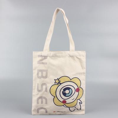 China Aseptic Custom 100% Cotton Printed One Shoulder Cotton Shopping Bag for sale