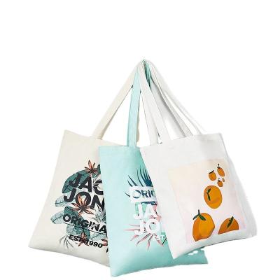 China Custom Printed 100% Recyclable Canvas Tote Bags Color Organic Cotton Canvas Tote Bag Cotton Muslin Plain Shopping Bags for sale