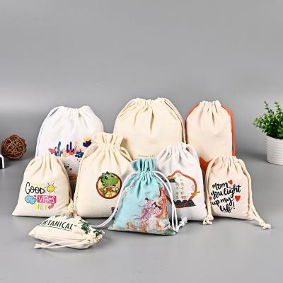 China Wholesale Printed Recyclable Manufacturers Canvas Package Pouches, Storage Bags, Package Mouth With Logo for sale