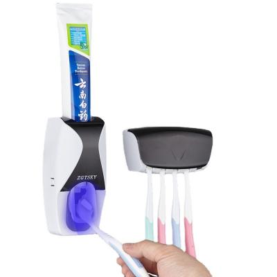 China Minimalist Bathroom Wall Toothbrush Holder Sustainable Plastic ZYG0019 14.5*7.2*6.5 for sale