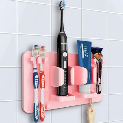 China Household Plastic Wall Toothbrush Holder Bathroom Bracket ZYG0021 30*18*7cm for sale