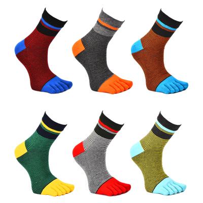 China Other 2022 Men's Long 5 Feet Five Finger Sock Running Nylon Mini Crew Toe Compression Socks Black With Fingers Logo for sale