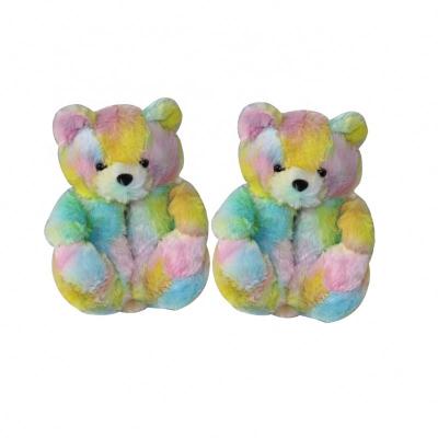 China Lightweight Wholesale Women Slippers Teddy Bear Slippers Soft Plush Fur For Sale for sale