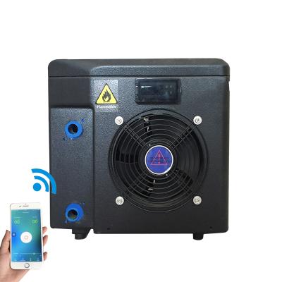 China New Energy Outdoor Popular Power World Smart Wifi Over Ground Mini Heat Pump Pool Heater for sale