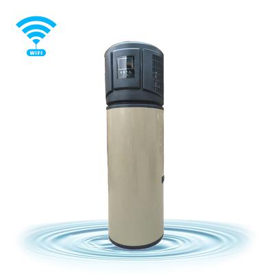 China Outdoor 3KW Hotel Domestic Air Water All In One Small House Hybrid Heat Pump Water Heater Pump One Heat for sale