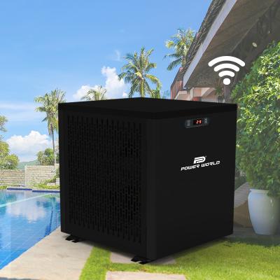 China Outdoor Smart Wifi R32 Above Ground Heater R32 Electric Gas Swimming Pool Heater For Swimming Pool for sale