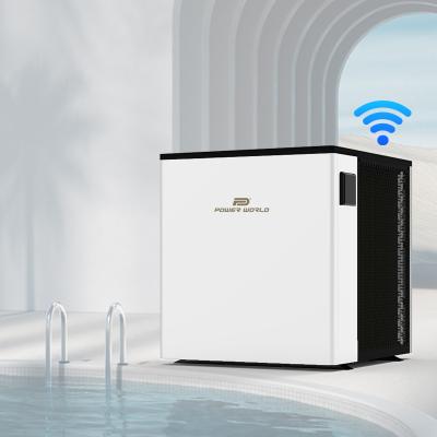 China Full power world R32 inverter heat pump outdoor wifi pool app heat pump with best capacitor for sale