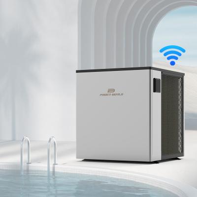 China Outdoor Top Blowing R32 28 Kw to 56 Kw Ultra Full DC Series Inverter Pool Heat Pump Wifi Control for sale