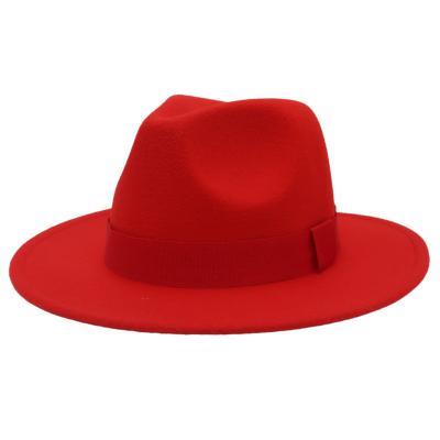 China British Style Lace Accessory Cashmere Felt Hat para Homens e Mulheres em Four Seasons Jazz Hat à venda