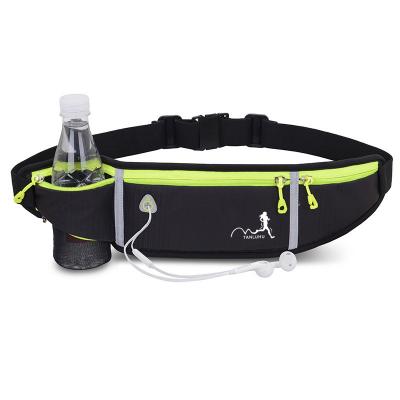 China Nylon Outdoor Sports Running Jog Waist Bag Waterproof Phone Waist Belt Pack Fitness Elastic Fanny Pack for sale