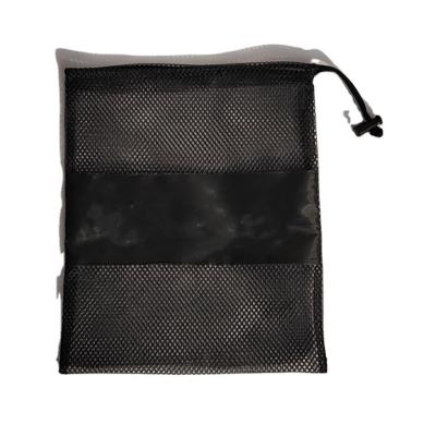 China Custom Logo Small Nylon Mesh Net Storage Drawstring Pouch Bag For Sunglasses Carrying for sale