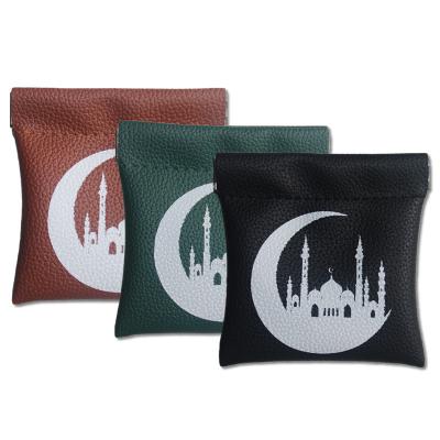 China Compact Leather Coin Purse for Muslim Customized Color Genuine Leather Material for sale