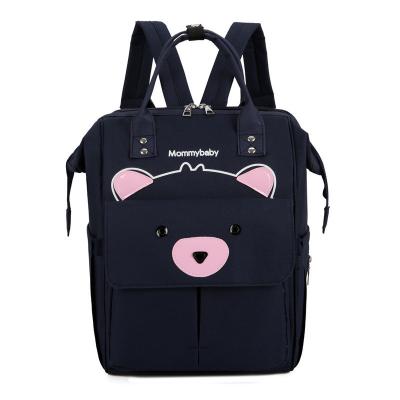 China Logotipo personalizado Tote Baby Bags Saco de fraldas úmido Nappy Mochila em cor personalizada à venda