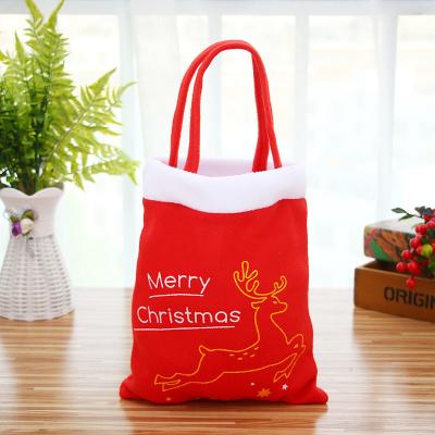 China Newest Fashinable Style Red Velvet Children's Christmas Backpacks for Packing Items for sale