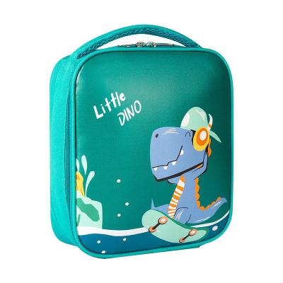 China Gepersonaliseerde kleurrijke tekenfilm Dinosaurus Ruimte Geïsoleerde Kids Lunch Box Bag met isolatie Te koop